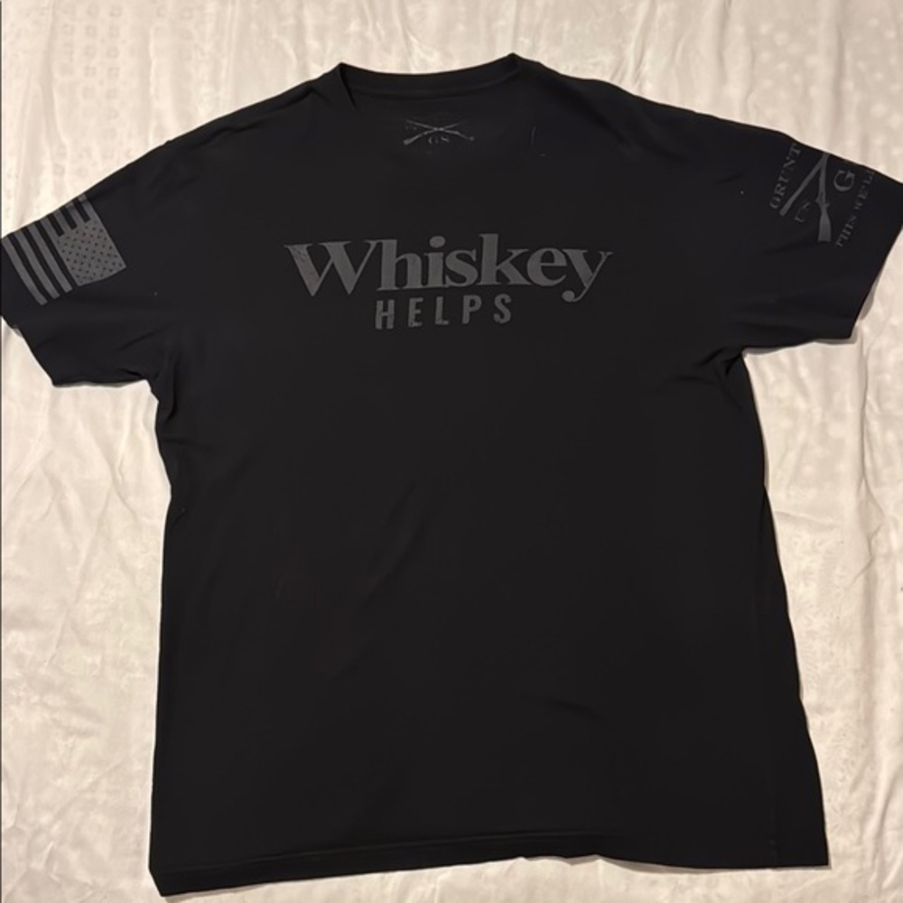 Grunt Style Black Graphic T-Shirt Sz M